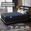 Matelas pour grand lit double hybride mi-ferme 9 po / 12 po avec lit en mousse viscoélastique imprégnée de gel dans une boîte-392782897-396564841