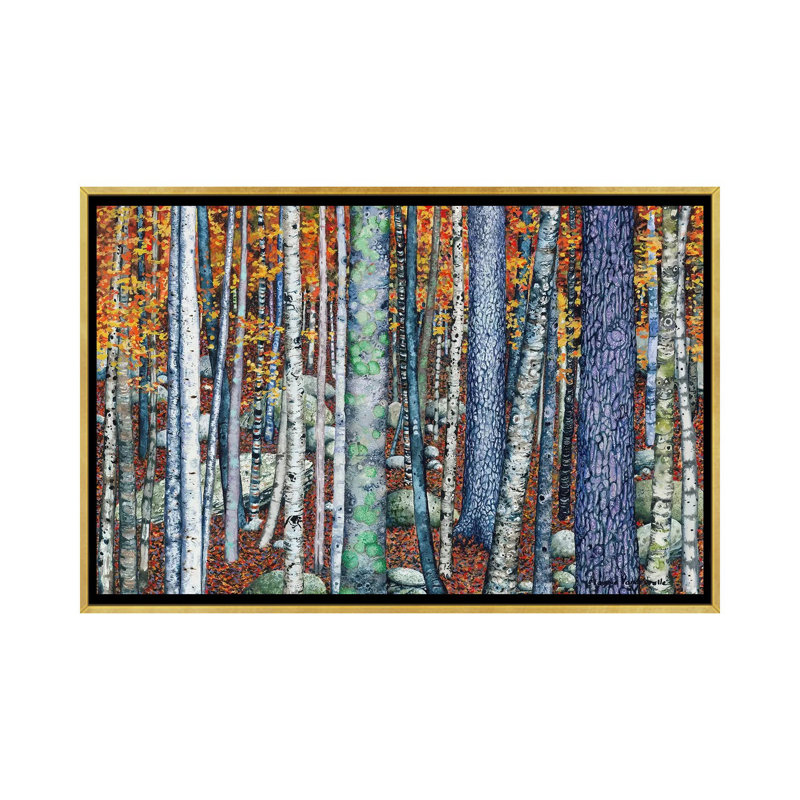Sticks and Stones par Maggie Vandewalle - reproduction d'art, Toile encadrée d'or, H 26 po x l 40 po x 1,5 po, Pas de tapis