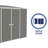 Absco Durango 10 ft. W x 5 ft. D Metal Lean-To Bike Shed-92300995