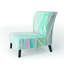 Fauteuil de chambre rembourré Watercolor Geometric Swatch Element IV - Mid-Century