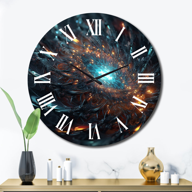 Interstellar Infinity Matrix Metal Wall Clock, Extra Large