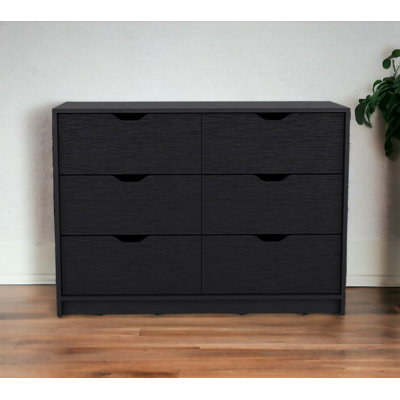 Commode 42 po à quatre tiroirs noire
