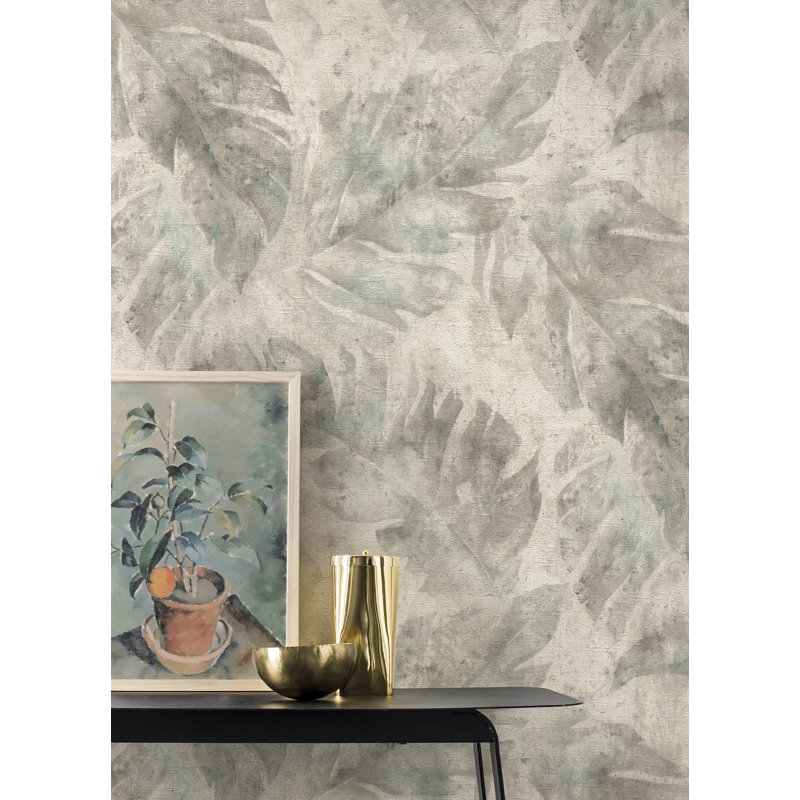 Papier peint Sanne Palm, Gris