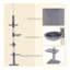 Arbre à chat à hauteur ajustable 9 pi - gris