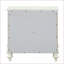 Ivory 2-Drawer Nightstand with Floral Details