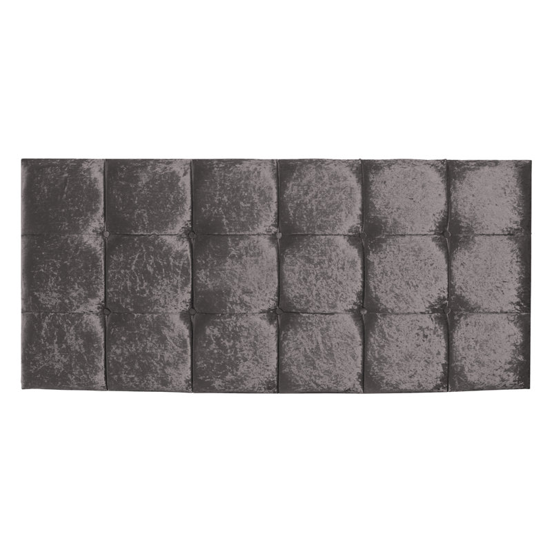 Barlow Upholstered Headboard, Charcoal, Single (3')