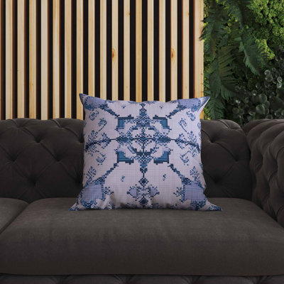 Coussin intérieur / extérieur Gridded Blossom