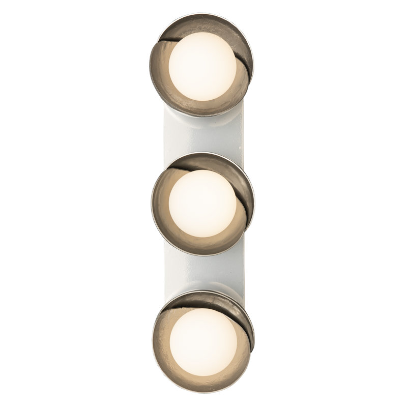 Brooklyn 3 - Light Dimmable Bath Bar, Sterling, Sterling