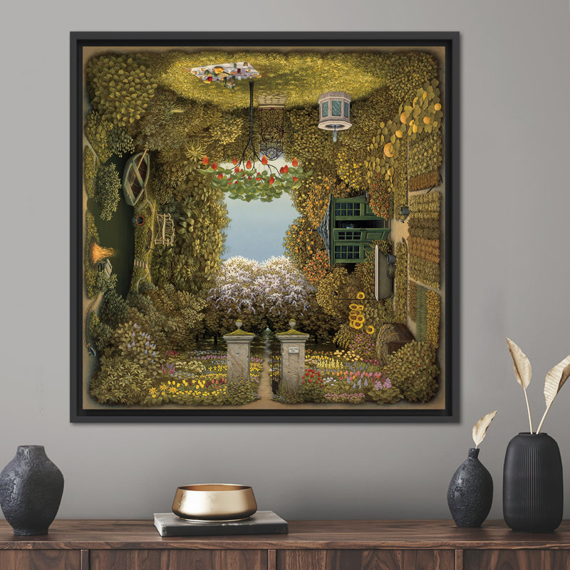 Print on Canvas, Black Floater Framed, 20 cm H x 20 cm W