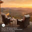 Chaise de patio pivotante avec coussins Estill