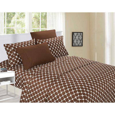 4 Piece Elegant Comfort Microfiber Percale Sheet Set