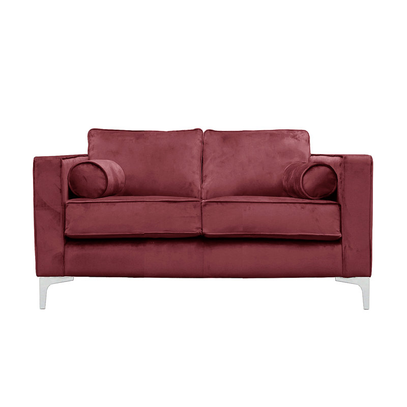 Georgio Velvet Sofa, 2, Plum