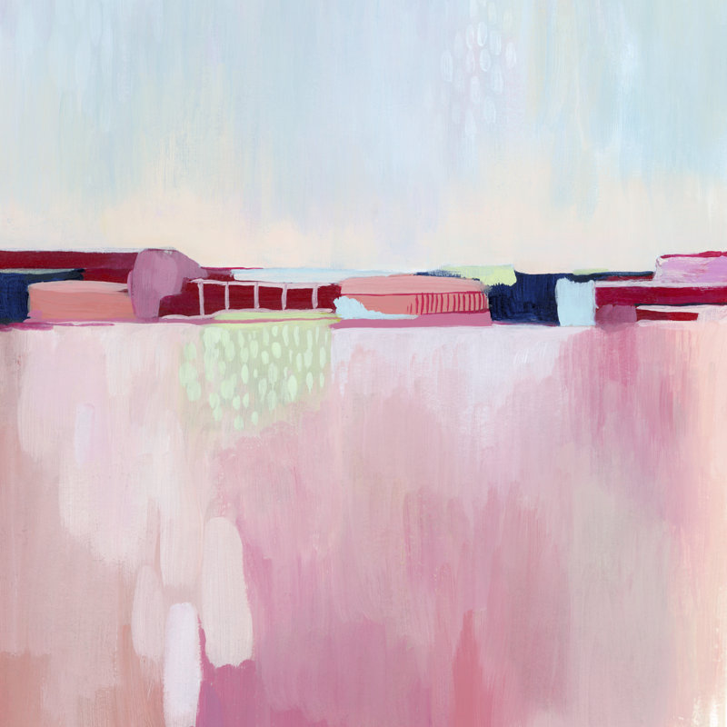 «Candy Cityscape II» par Grace Popp, reproduction sur toile tendue, H 36 po x l 36 po