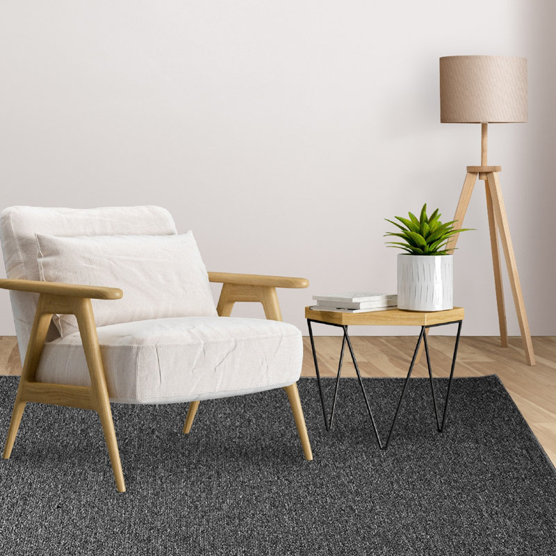 Tapis intérieur / extérieur gris Gafton, Tapis de couloir 3 pi x 28 pi
