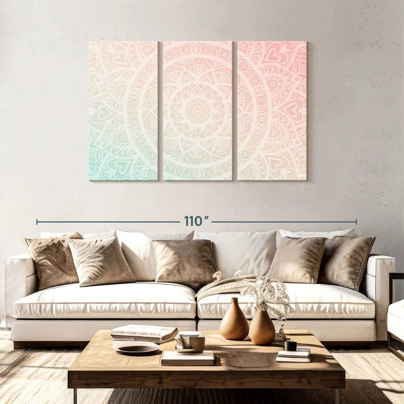 Kerner Gradient Mandala, 48" H x 74" W