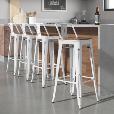 Maresca Counter Stool with Metal Frame