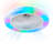 Low Profile Ceiling Fan with Light,  Flush Mount Ceiling Fan Light with Remote,  RGB Dimmable LED Enclosed Ceiling Fans-1247098362