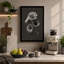 Gerbera Study in Grey Botanical - Wrapped Canvas-1875737905-1875737918
