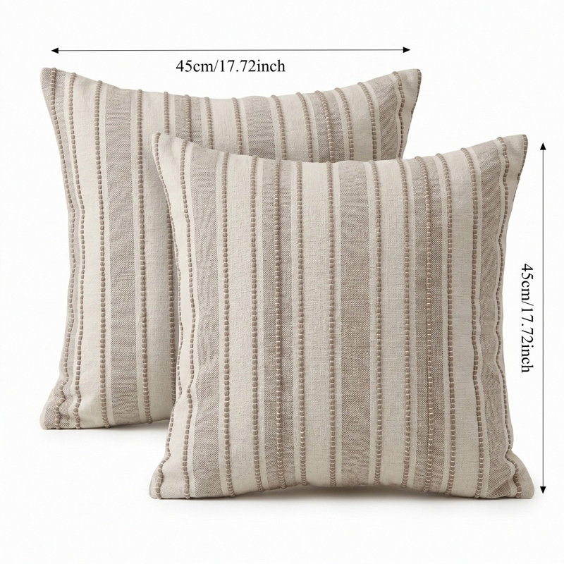 Housses de coussin en lin 2 pièces Bohemia Farmhouse