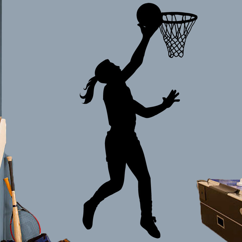 Adhésif décoratif basketball, Noir