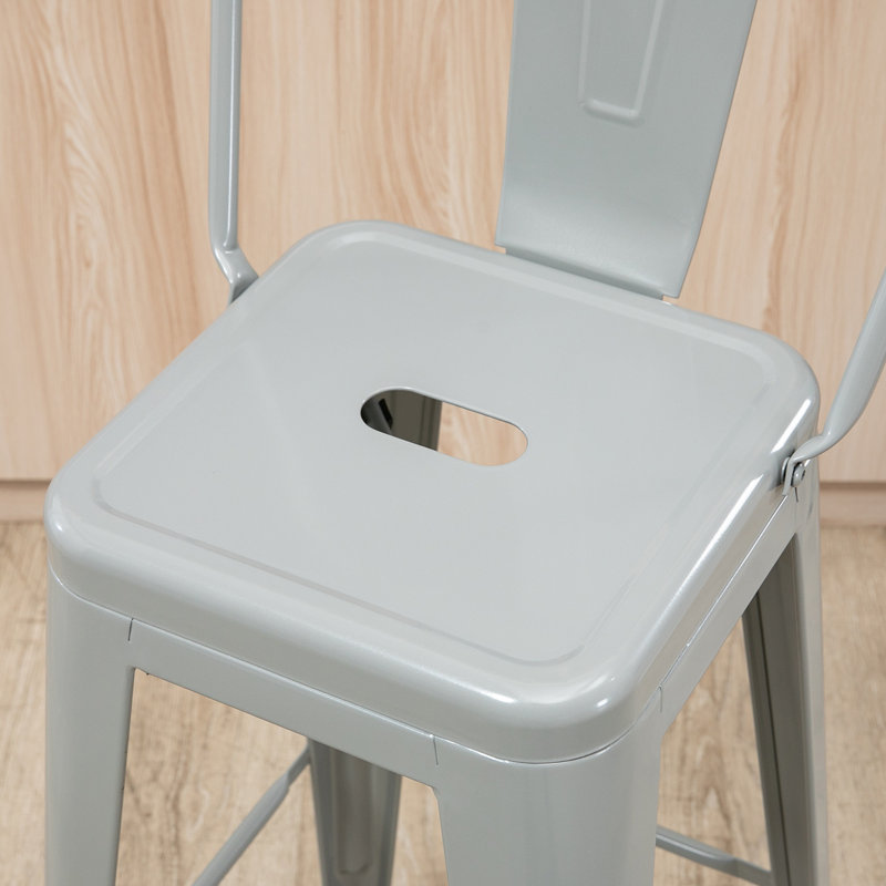 Tabouret de bar 30 po Monkstown, Gris