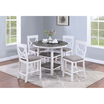 5-Pcs Counter Height Dining Set