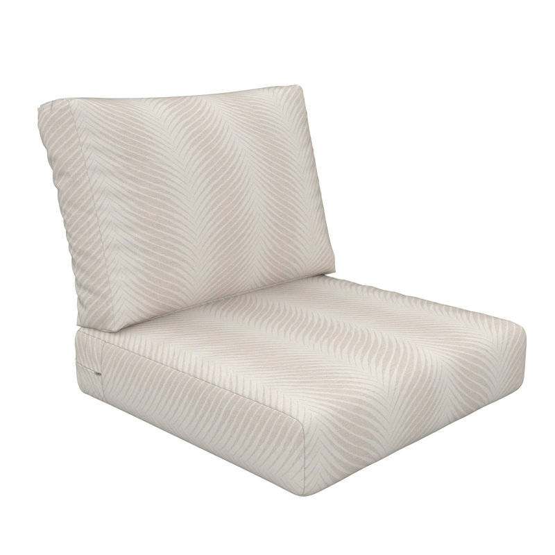 Coussin de siège Amala Sunbrella, L 25 po x P 5 po, Nuage d'horloge