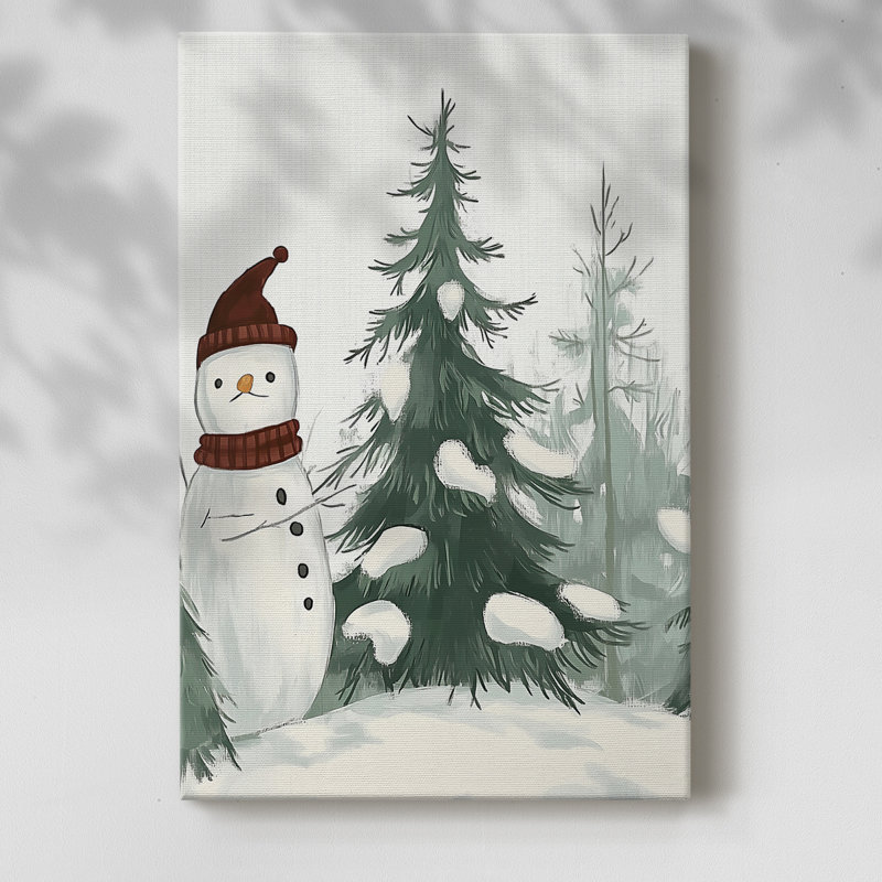Art des Fêtes de Noël - Toile tendue avec châssis CMXIV, H 27 po x l 18 po