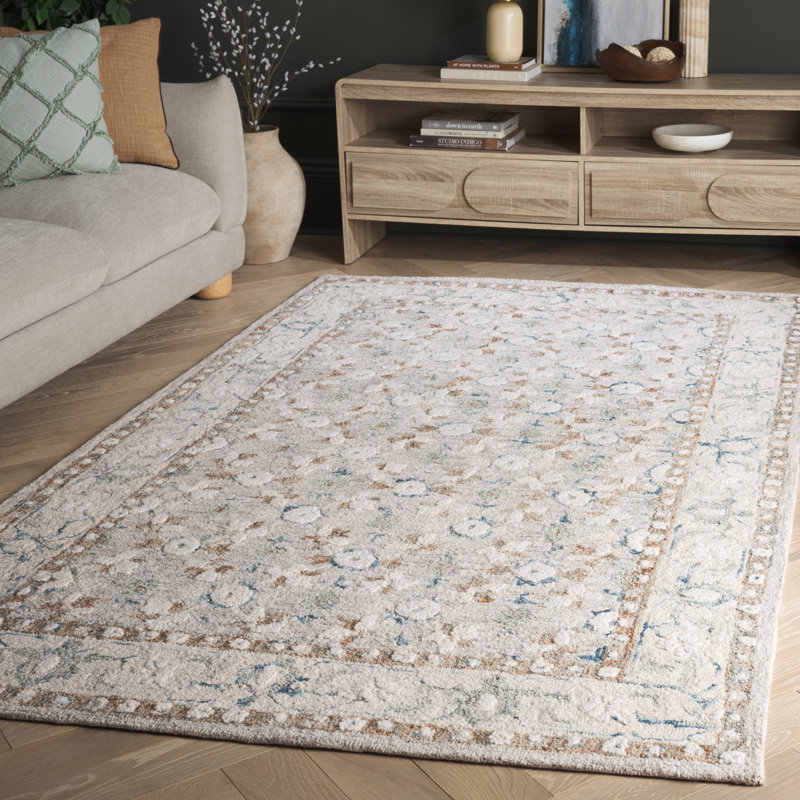 Metro 204 Hand Tufted 80% Wool; 20% Cotton Oriental Rug, Rectangle 4' x 6'