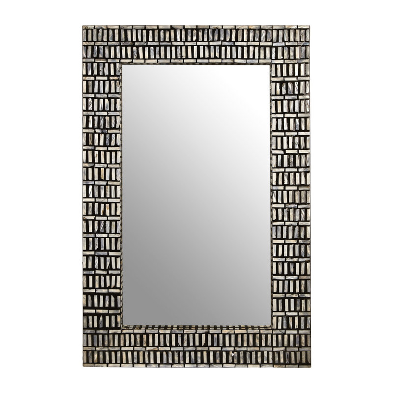 Denzell Solid Wood Flat Wall Mirror