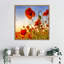«Fascinating Poppies» par Dirkes, reproduction d'art sur toile encadrée-14223103