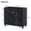 [Cabinet seulement] Meuble-lavabo de 36 po - Noir (lavabo non inclus)