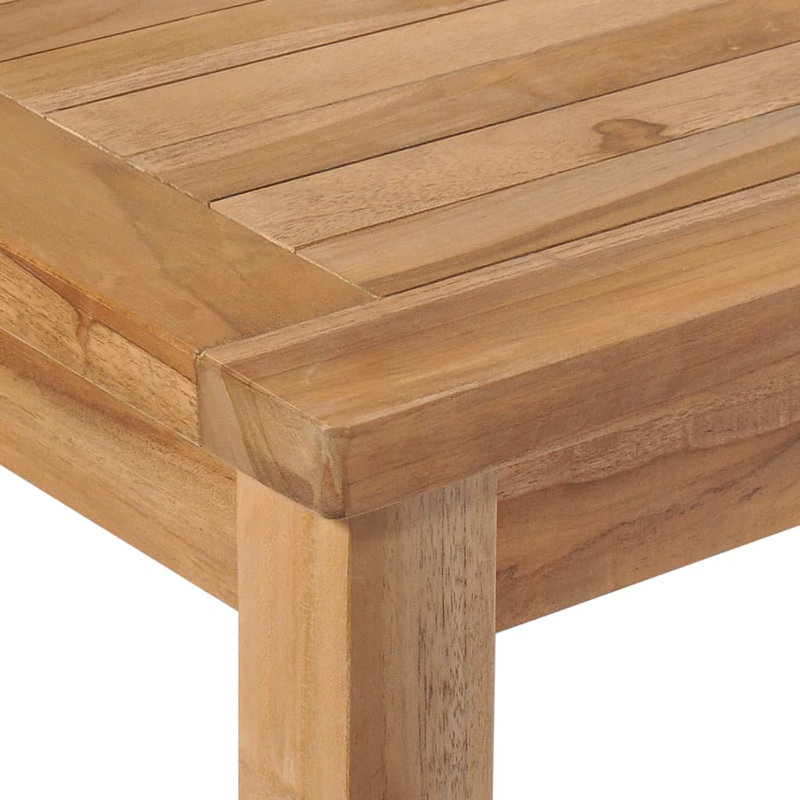 4 - Person Teak Wood Patio Dining Set with Rectangular Table