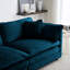 Canapé modulaire en chenille bleu 4
