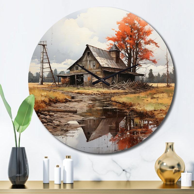 Metal Wall Clock, Large