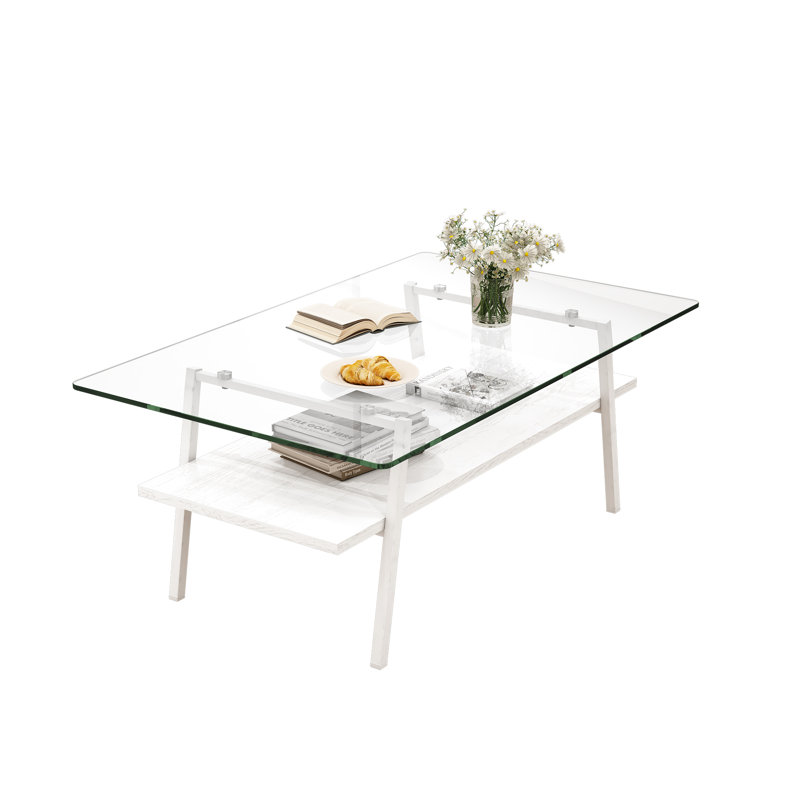 Ryo Glass Top End Table