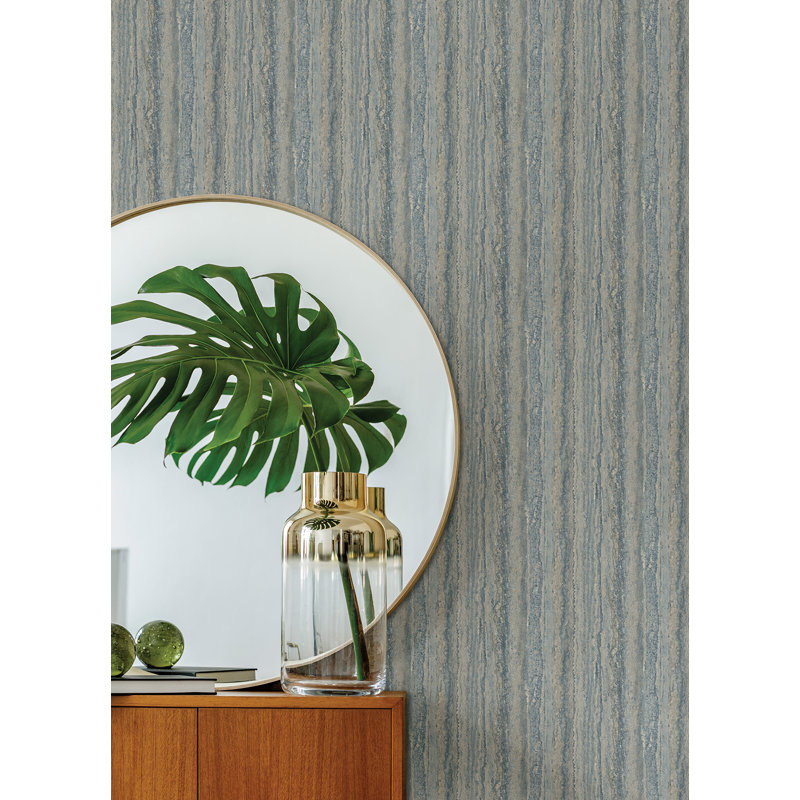 Rouleau de papier peint L 27 pi x l 27 po Maclean, Bleu