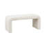 Banc en cascade pour hall d'entrée Boucle - l 42 po x H 18 po x P 16 po, capacité de poids de 400 lb, crème, sans assemblage Moderne en tissu crème, H 16 po x P 18 po