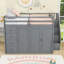 4 Drawers Full Wood Loft Bed With Wardrobe, Cabinets And Storage Staircase-1673148416