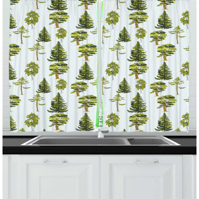 Floral Kitchen Curtain