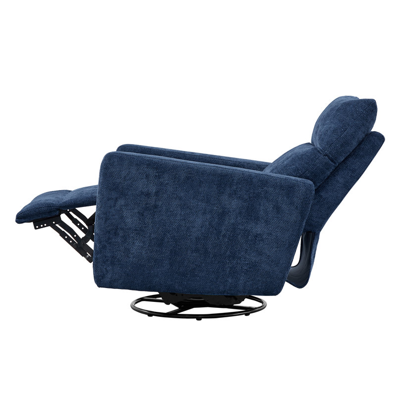 Vinathi Upholstered Power Recliner, Blue