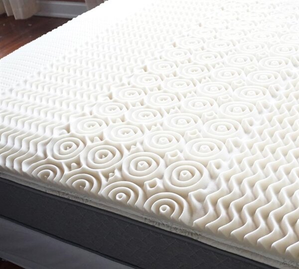 Alwyn Home Twin XL Egg Crate Foam Mattress Topper - Bed Pad for