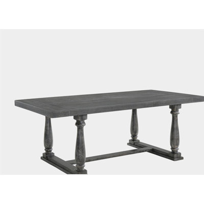 Bernard Weathered Gray Oak Finish Dining Table