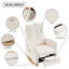 Chaise berçante d'appoint avec dossier haut-1401620816