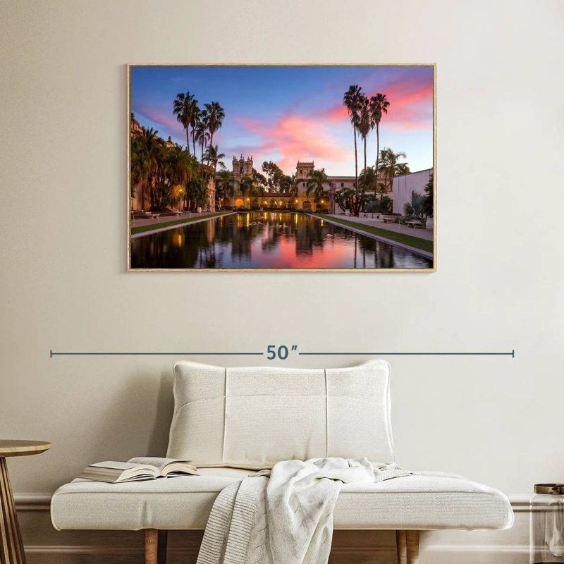Casa De Balboa, Cadre flottant en bois naturel, 40 po x 27 po