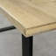 Herschel Oak Solid Wood Top Metal Base Dining Table-1437969922-1437970429
