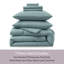 Ensemble d'édredon en microfibre 7 pièces avec draps-124666887-124666893