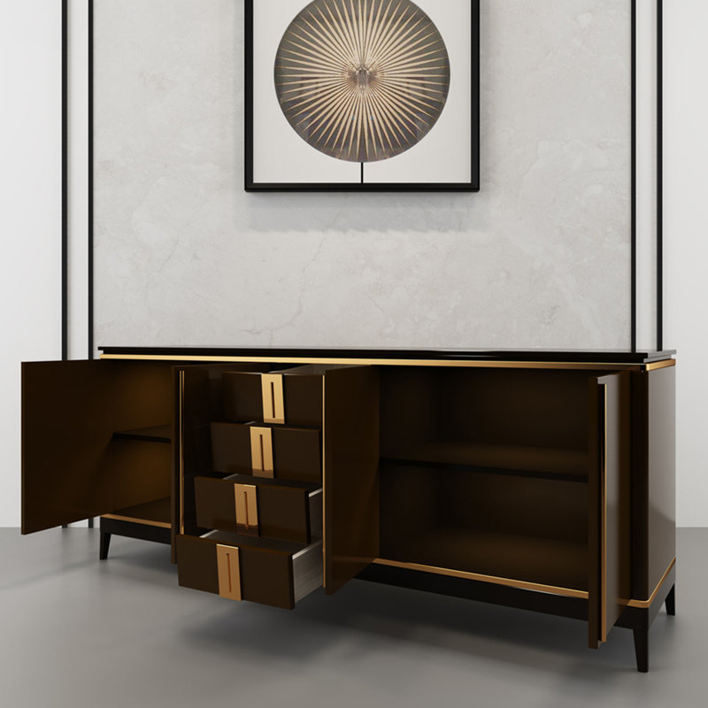 Buffet moderne avec 4 portes et 4 tiroirs