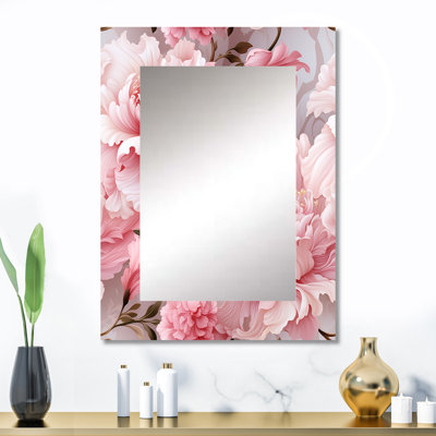 Ethereal Rococo Flourish Victorian Pattern - Floral Mirror Wall Decor