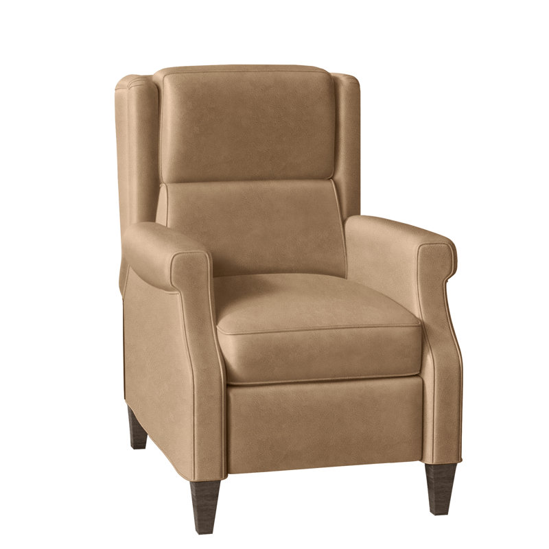 Gallaway Recliner, Aline Fumo Genuine Leather, Cobblestone, Manual